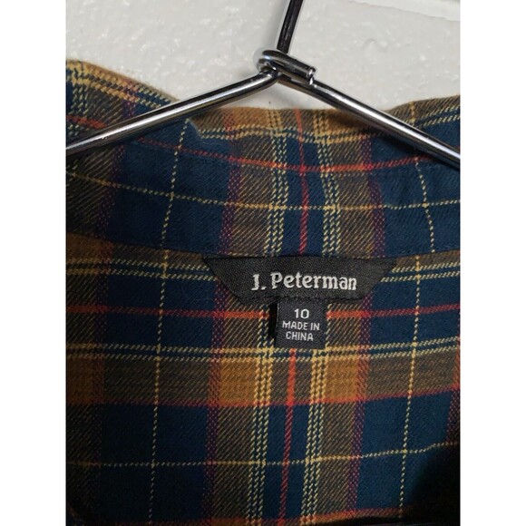 J. Peterman Flannel Plaid Dress - Picture 13 of 14